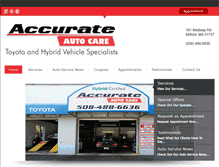 Tablet Screenshot of accurate-autocare.com